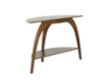 Martin Svensson Home Lax Nutmeg Brown Wood Half-Moon Sofa Table small image number 4