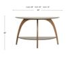 Martin Svensson Home Lax Nutmeg Brown Wood Half-Moon Sofa Table small image number 7