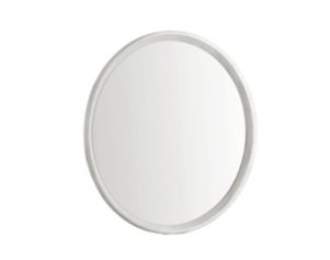 Martin Svensson Home Nirvana White Linen Round Dresser Mirror