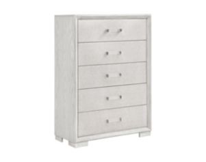 Martin Svensson Home Nirvana White Linen 5-Drawer Chest