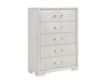 Martin Svensson Home Nirvana White Linen 5-Drawer Chest small image number 1