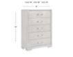 Martin Svensson Home Nirvana White Linen 5-Drawer Chest small image number 5