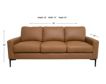 North American Leather Condo Genuine Leather Sofa small image number 7