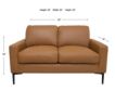 North American Leather Condo Genuine Leather Loveseat small image number 6