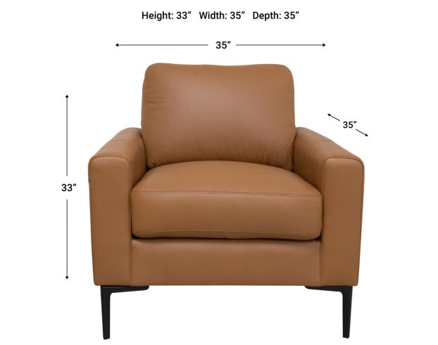 North American Leather Condo Genuine Leather Chair large image number 6