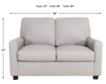 North American Leather Metro 100% Leather Loveseat small image number 6