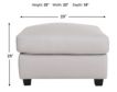 North American Leather Metro 100% Leather Ottoman small image number 4