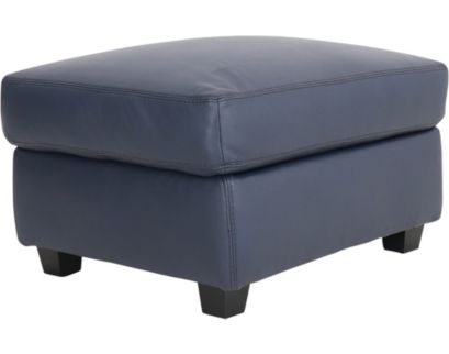 North American Leather Icon Genuine Leather Ottoman