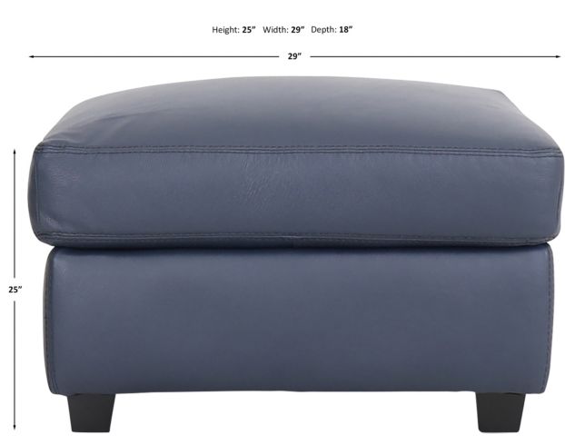 North American Leather Icon 100% Leather Ottoman large image number 4