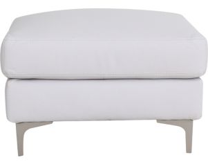 North American Leather Barbara 100% Leather Ottoman