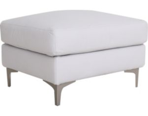 North American Leather Barbara 100% Leather Ottoman