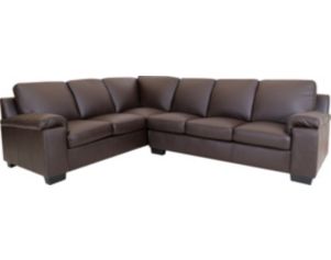 North American Leather Maxwell 100% Leather 2-Piece Sectional