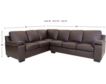 North American Leather Maxwell 100% Leather 2-Piece Sectional small image number 5