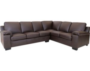 North American Leather Maxwell 100% Leather 2-Piece Sectional
