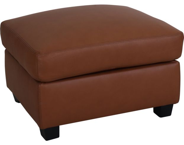 North American Leather Laguna 100% Leather Ottoman large image number 2