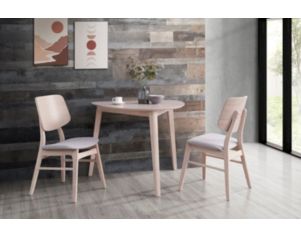 New Classic Oscar Natural Wood 3-Piece Corner Dining Set