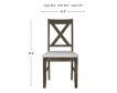 New Classic Home Furnishings Meadows Charcoal Dining Chair small image number 7