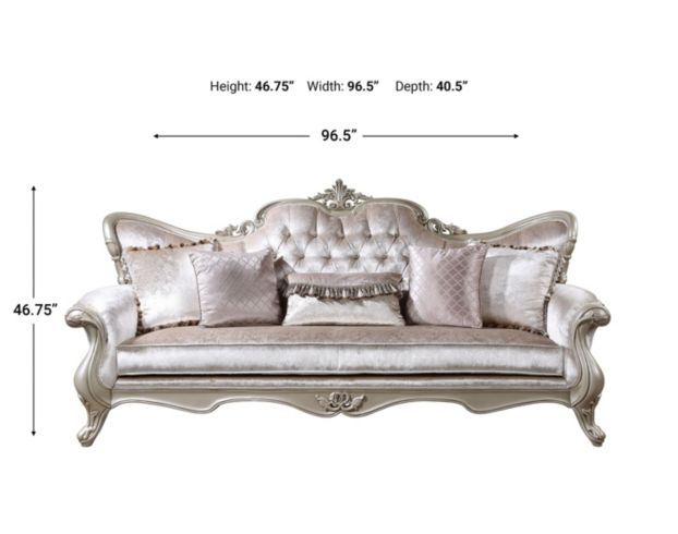 New Classic Home Furnishings Monique Pearl Silver Sofa large image number 7