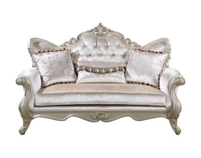 New Classic Home Furnishings Monique Pearl Silver Loveseat