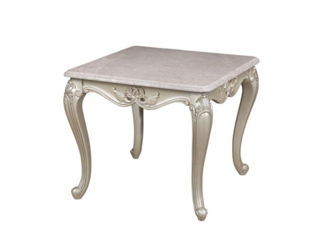 New Classic Home Furnishings Monique Pearl Silver End Table large image number 1