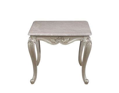 New Classic Home Furnishings Monique Pearl Silver End Table