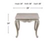 New Classic Home Furnishings Monique Pearl Silver End Table small image number 4