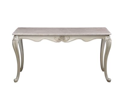 New Classic Home Furnishings Monique Pearl Silver Sofa Table