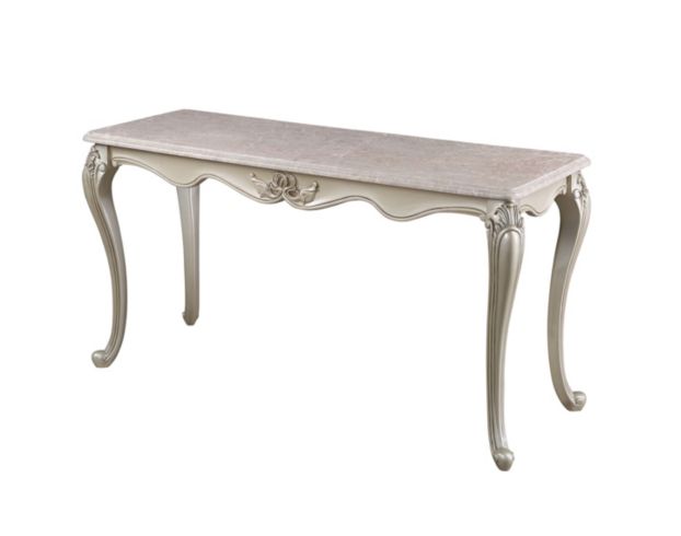 New Classic Home Furnishings Monique Pearl Silver Sofa Table large image number 2