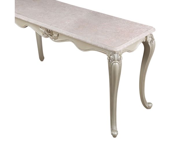 New Classic Home Furnishings Monique Pearl Silver Sofa Table large image number 4