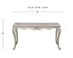 New Classic Home Furnishings Monique Pearl Silver Sofa Table small image number 5