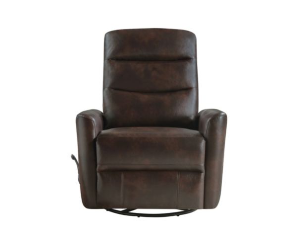 New Classic Home Furnishings Takami Brown Swivel Glider Recliner large image number 1