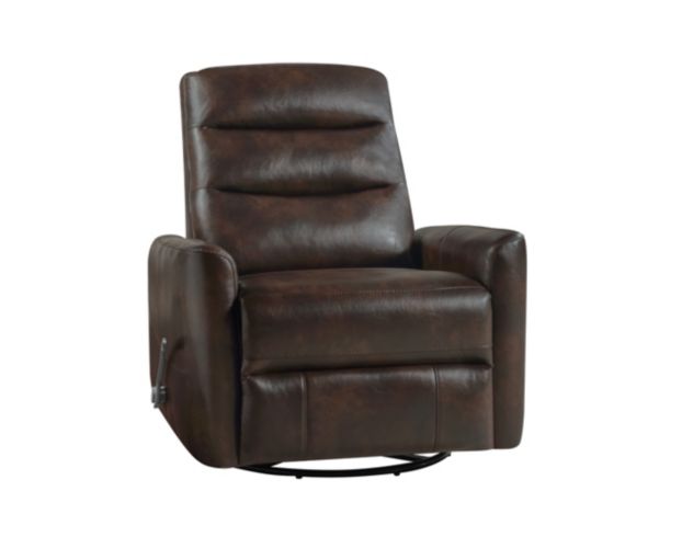 New Classic Home Furnishings Takami Brown Swivel Glider Recliner large image number 3