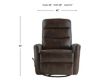 New Classic Home Furnishings Takami Brown Swivel Glider Recliner small image number 7