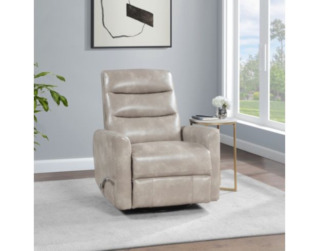 New Classic Home Furnishings Takami Gray Swivel Glider Recliner large image number 2