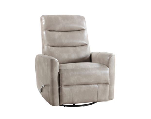 New Classic Home Furnishings Takami Gray Swivel Glider Recliner large image number 3