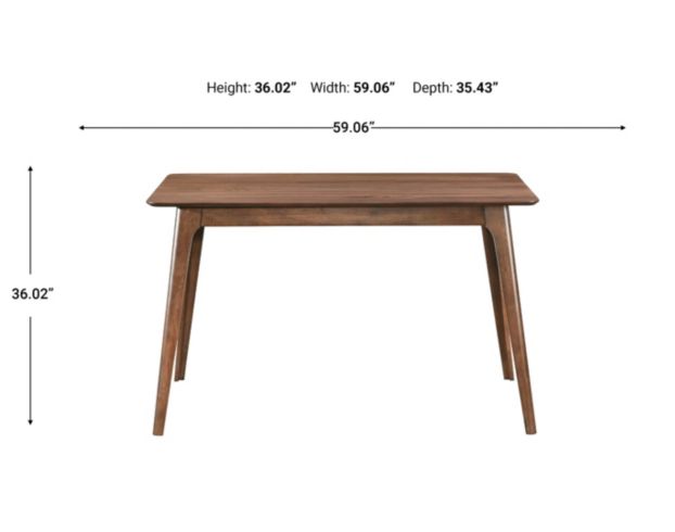 New Classic Home Furnishings Oscar Mid-Century Modern Wood Counter Table large image number 6