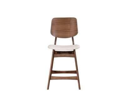 New Classic Home Furnishings Oscar Mid-Century Modern Wood Counter Stool