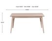 New Classic Home Furnishings Oscar Mid-Century Modern Natural Dining Table small image number 7