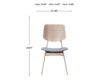 New Classic Home Furnishings Oscar Mid-Century Modern Natural Wood Dining Chair small image number 7