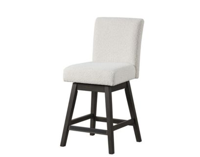 New Classic Home Furnishings High Line White Swivel Counter Stool