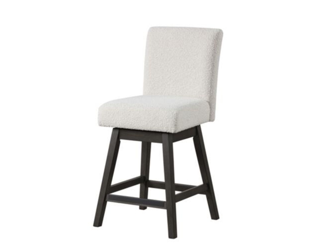 New Classic Home Furnishings High Line White Swivel Counter Stool large image number 2