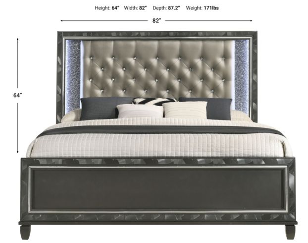New Classic Radiance Black King Bed large image number 7