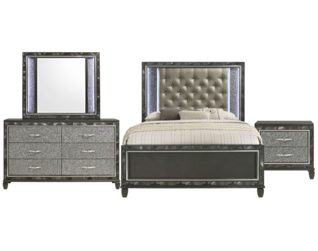 New Classic Radiance Black 4-Piece Queen Bedroom Set large image number 1