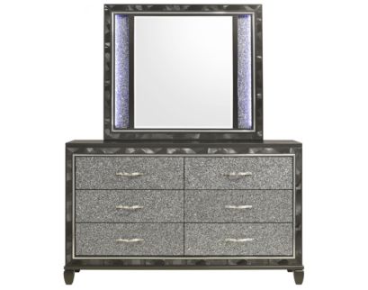 New Classic Radiance Black Dresser with Mirror