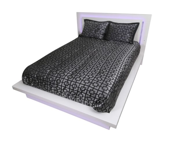New Classic Sapphire White Queen Platform Bed large image number 2