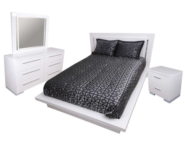 New Classic Sapphire Queen Bedroom Set large image number 1