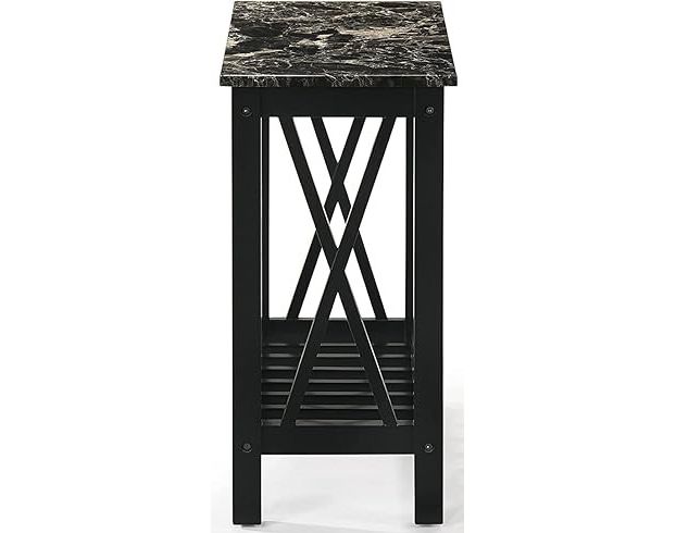 New Classic Home Furnishings Eden Black Chairside Table large image number 1