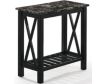 New Classic Home Furnishings Eden Black Chairside Table small image number 2