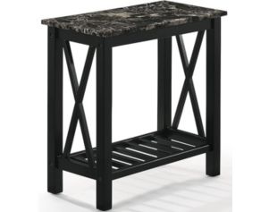 New Classic Home Furnishings Eden Black Chairside Table