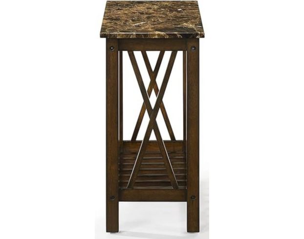 New Classic Home Furnishings Eden Brown Chairside Table large image number 1